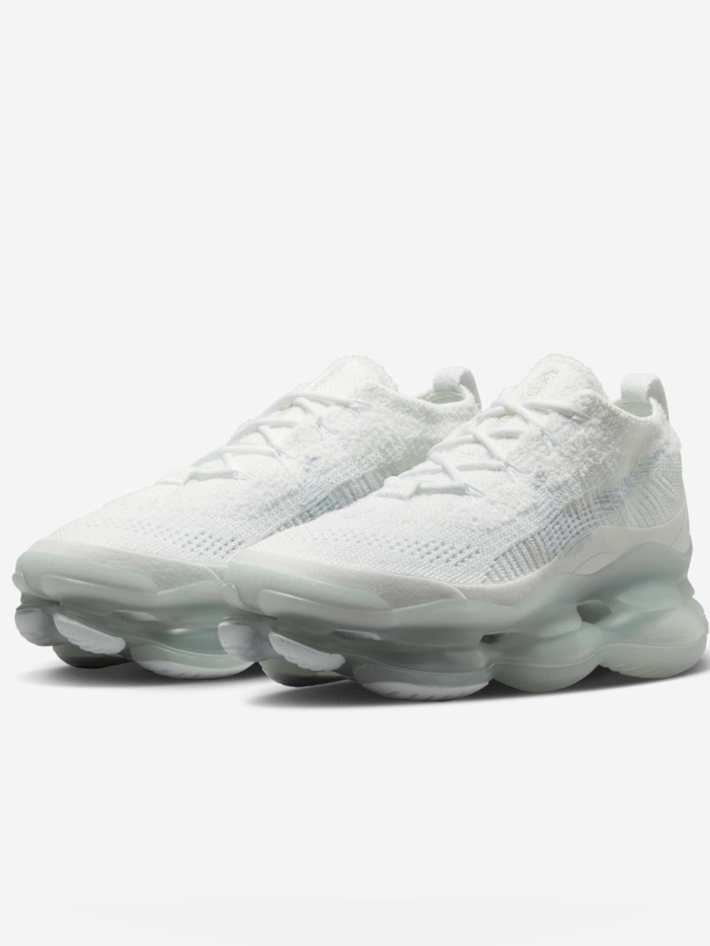 Nike Air Max Scorpion Flyknit women’s 7 Coconut Milk Sneakers ivory pale yellow